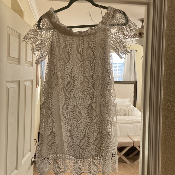 ASTR the label white bridal shower or baby shower dress - Picture 3 of 3